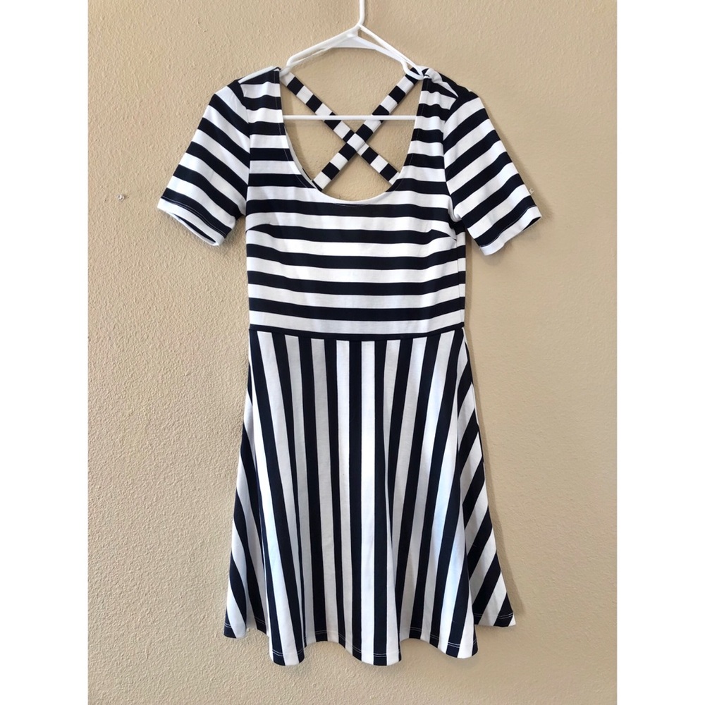 NWOT Striped skater dress